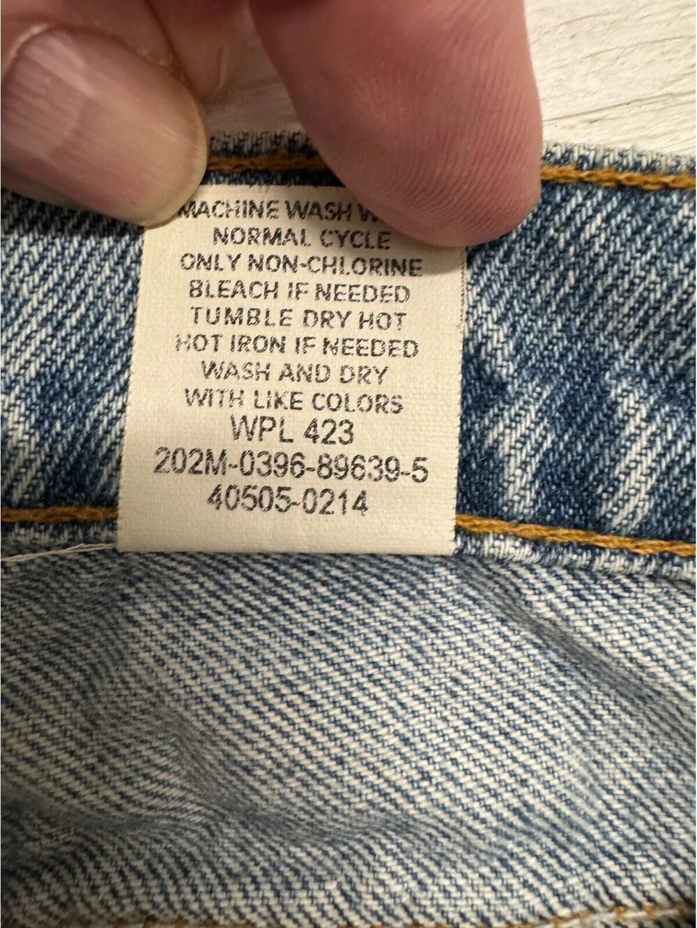 Vintage Levi's 505 Orange Tab Jeans Men's 34x32 Regular Fit Straight Leg USA Sty
